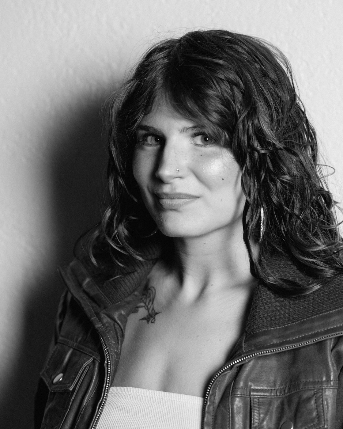 Black-and-white portrait of Melatonex
